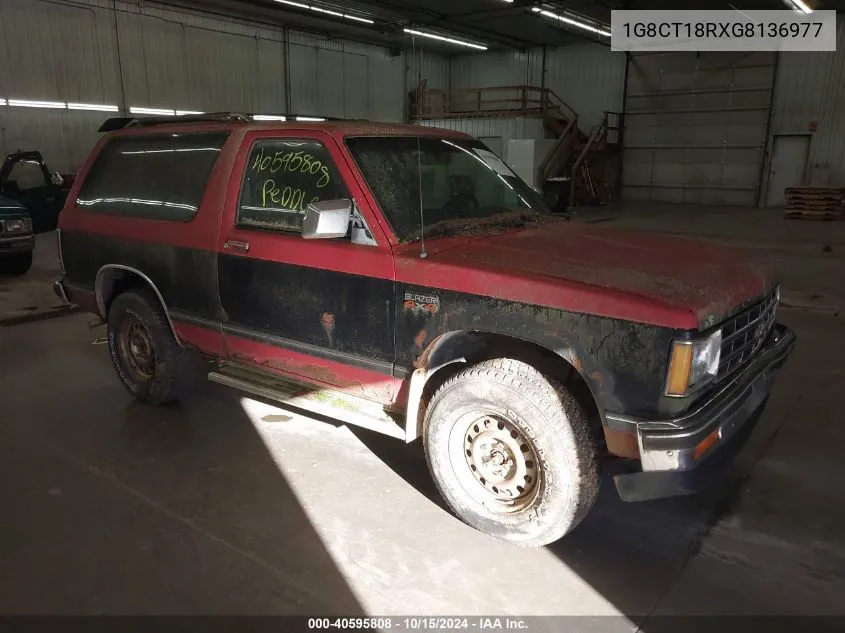 1986 Chevrolet Blazer S10 VIN: 1G8CT18RXG8136977 Lot: 40595808