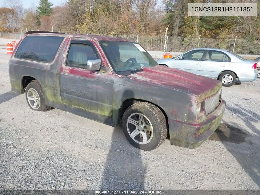 1987 Chevrolet Blazer S10 VIN: 1GNCS18R1H8161851 Lot: 40731277