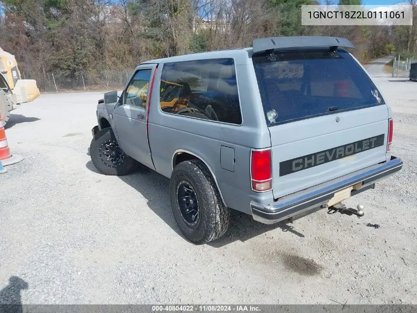 1990 Chevrolet Blazer S10 VIN: 1GNCT18Z2L0111061 Lot: 40804022