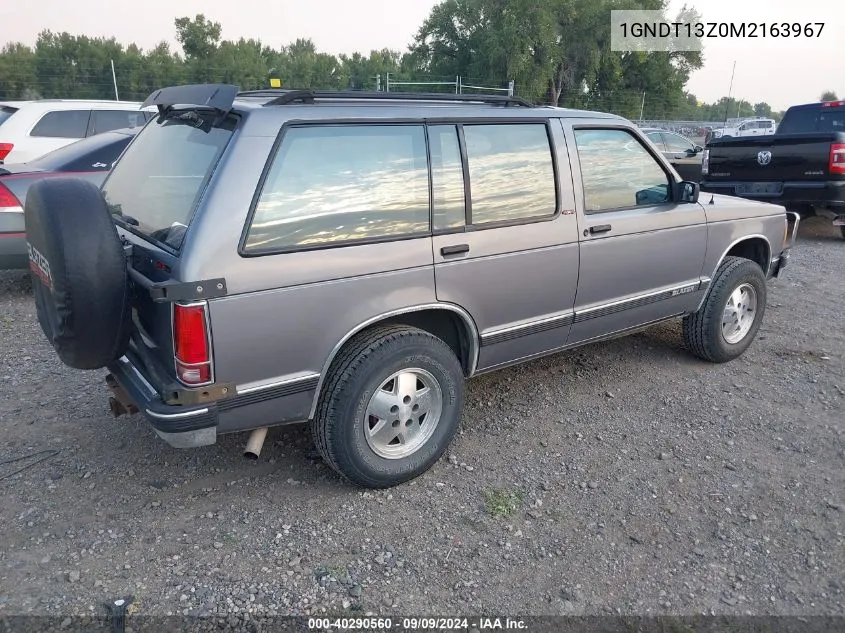 1991 Chevrolet Blazer S10 VIN: 1GNDT13Z0M2163967 Lot: 40290560