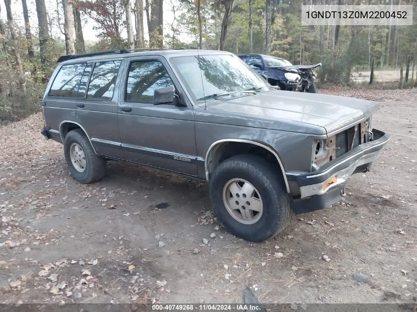 1991 Chevrolet Blazer S10 VIN: 1GNDT13Z0M2200452 Lot: 40749268