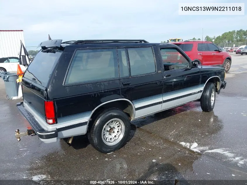 1GNCS13W9N2211018 1992 Chevrolet Blazer S10