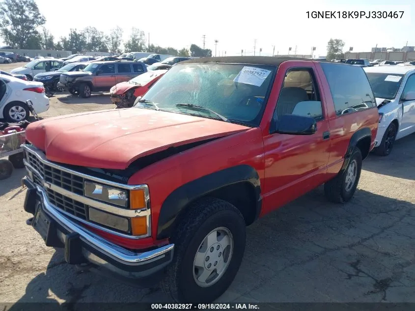 1993 Chevrolet Blazer K1500 VIN: 1GNEK18K9PJ330467 Lot: 40382927