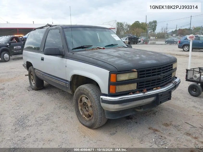 1993 Chevrolet Blazer K1500 VIN: 1GNEK18K2PJ393314 Lot: 40564671