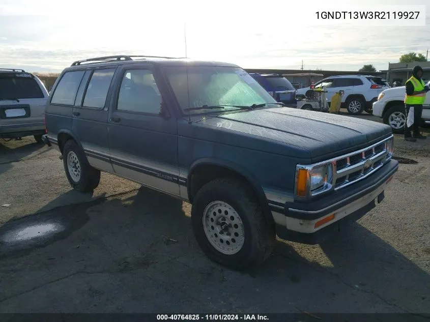 1994 Chevrolet Blazer S10 VIN: 1GNDT13W3R2119927 Lot: 40764825