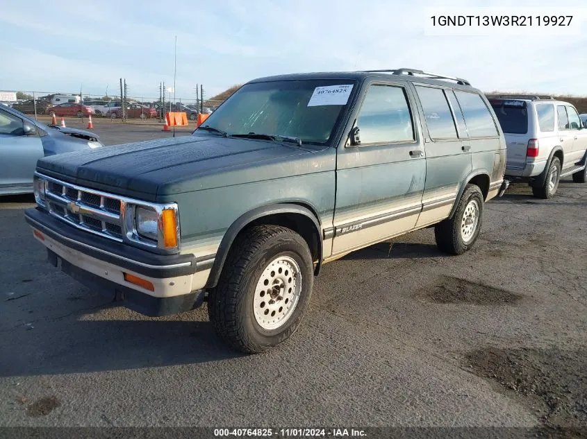 1994 Chevrolet Blazer S10 VIN: 1GNDT13W3R2119927 Lot: 40764825