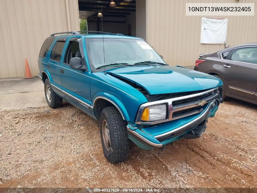 1995 Chevrolet Blazer VIN: 1GNDT13W4SK232405 Lot: 40327828