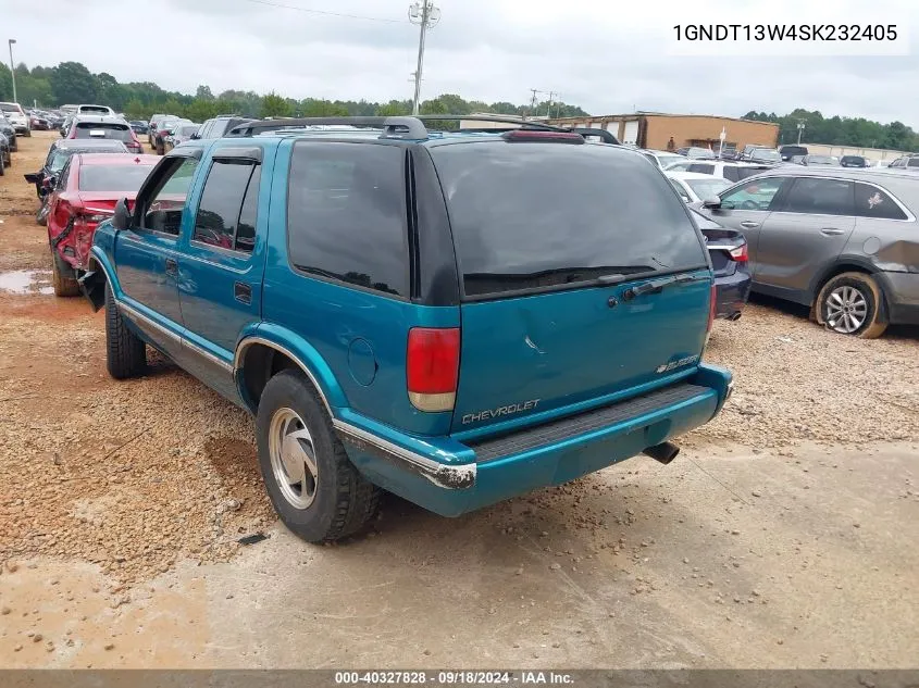 1GNDT13W4SK232405 1995 Chevrolet Blazer