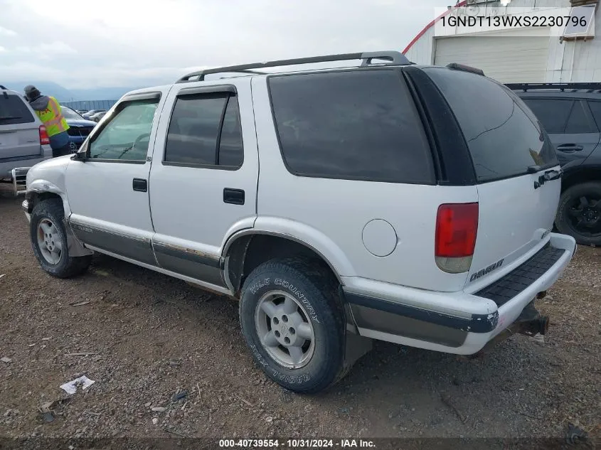 1995 Chevrolet Blazer VIN: 1GNDT13WXS2230796 Lot: 40739554