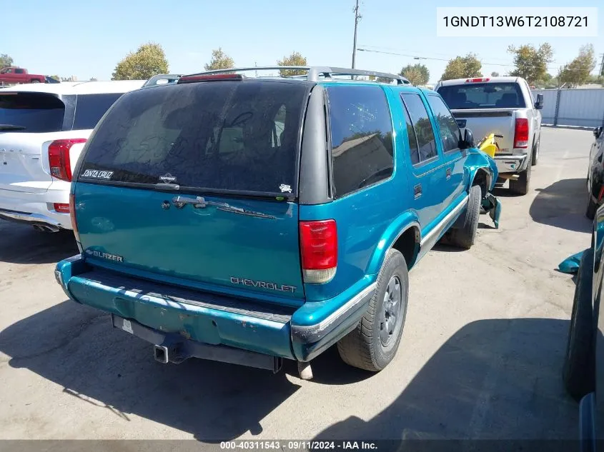 1996 Chevrolet Blazer VIN: 1GNDT13W6T2108721 Lot: 40311543