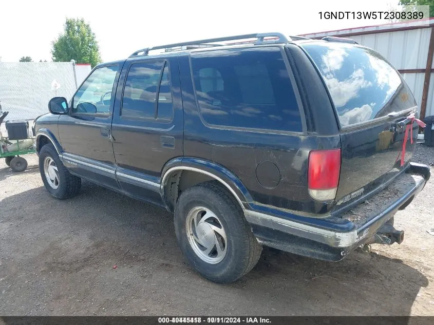 1996 Chevrolet Blazer VIN: 1GNDT13W5T2308389 Lot: 40616254