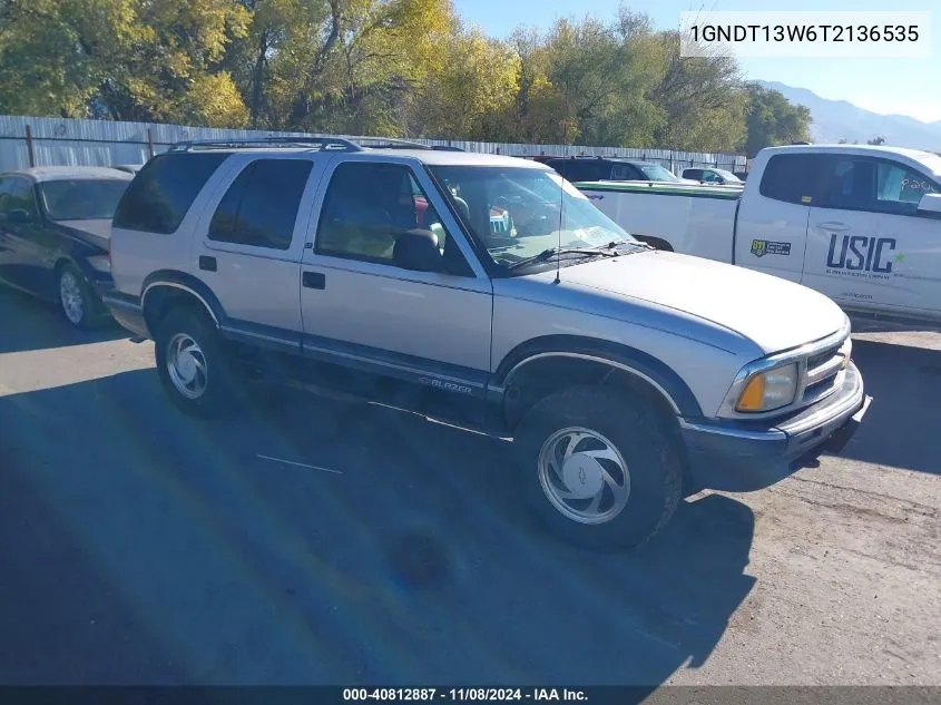 1996 Chevrolet Blazer VIN: 1GNDT13W6T2136535 Lot: 40812887