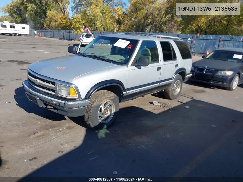 1996 Chevrolet Blazer VIN: 1GNDT13W6T2136535 Lot: 40812887