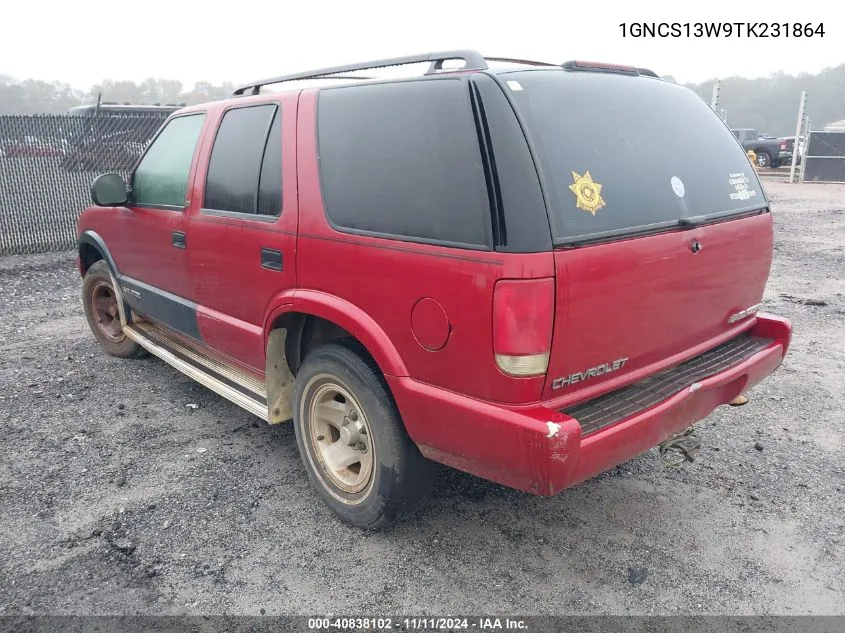 1996 Chevrolet Blazer VIN: 1GNCS13W9TK231864 Lot: 40838102