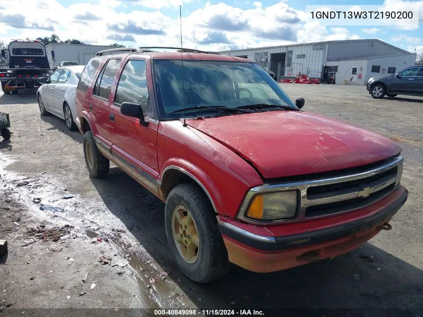 1996 Chevrolet Blazer VIN: 1GNDT13W3T2190200 Lot: 40849098