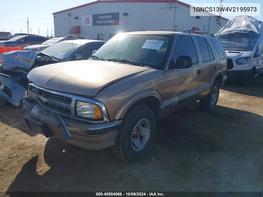 1997 Chevrolet Blazer Ls VIN: 1GNCS13W4V2195973 Lot: 40554066