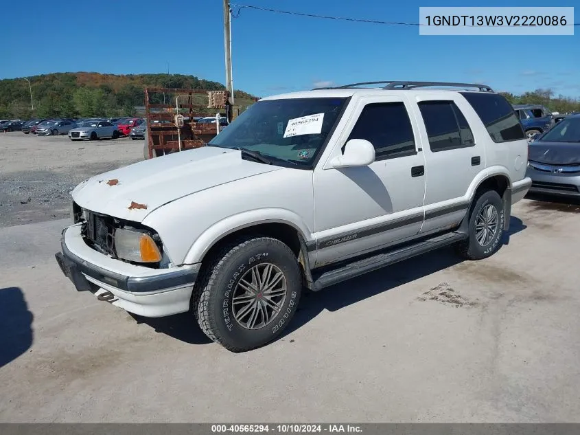 1997 Chevrolet Blazer Ls VIN: 1GNDT13W3V2220086 Lot: 40565294