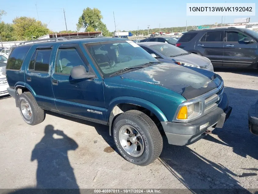 1997 Chevrolet Blazer VIN: 1GNDT13W6VK192042 Lot: 40597011