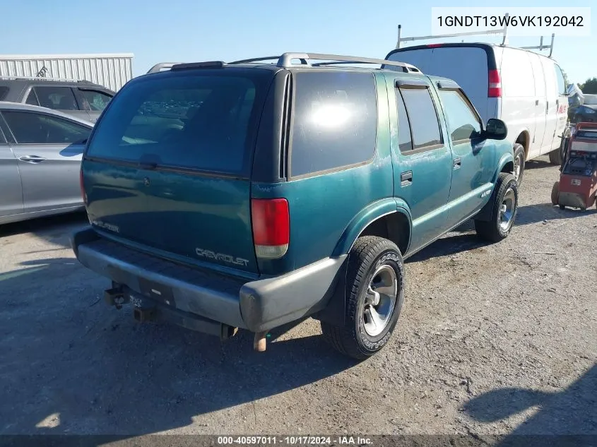 1997 Chevrolet Blazer VIN: 1GNDT13W6VK192042 Lot: 40597011