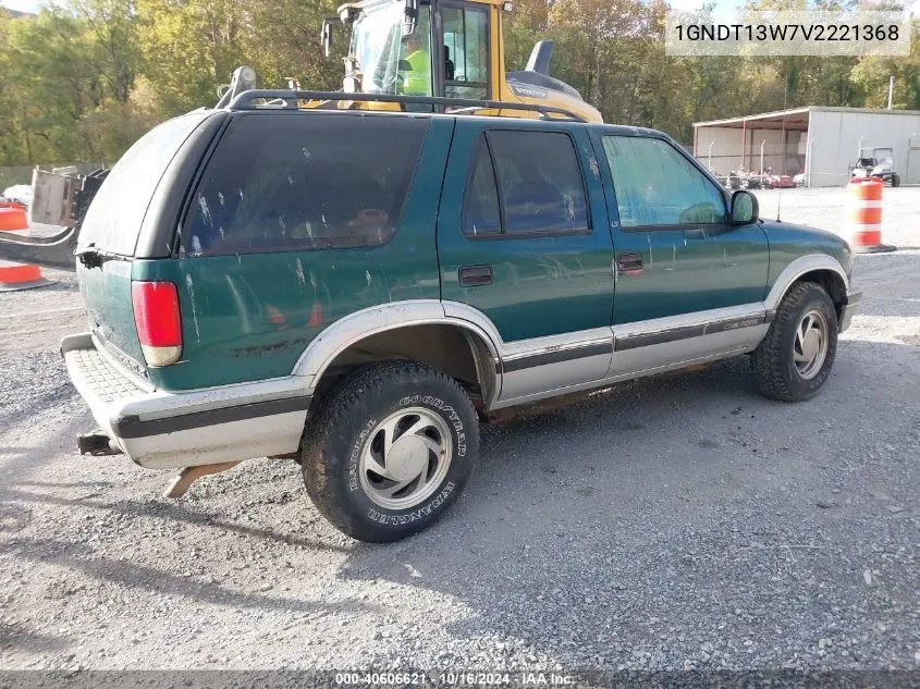 1997 Chevrolet Blazer Lt VIN: 1GNDT13W7V2221368 Lot: 40606621