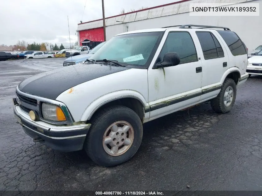 1997 Chevrolet Blazer Ls VIN: 1GNDT13W6VK189352 Lot: 40867780