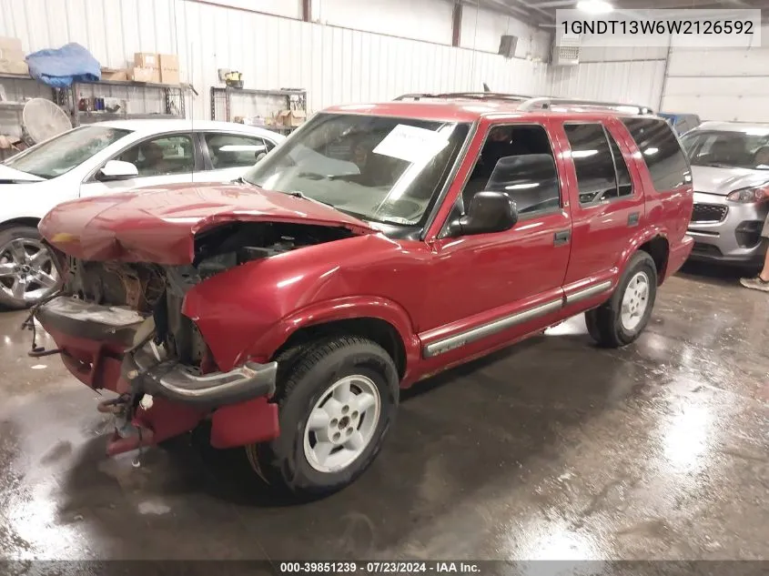 1GNDT13W6W2126592 1998 Chevrolet Blazer Ls