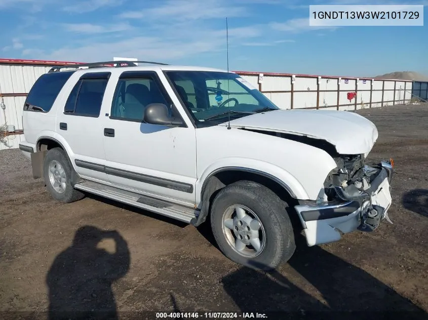 1998 Chevrolet Blazer Ls Cmi VIN: 1GNDT13W3W2101729 Lot: 40814146