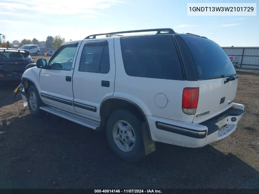 1998 Chevrolet Blazer Ls Cmi VIN: 1GNDT13W3W2101729 Lot: 40814146