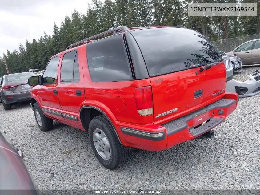 1999 Chevrolet Blazer Ls VIN: 1GNDT13WXX2169544 Lot: 39977575