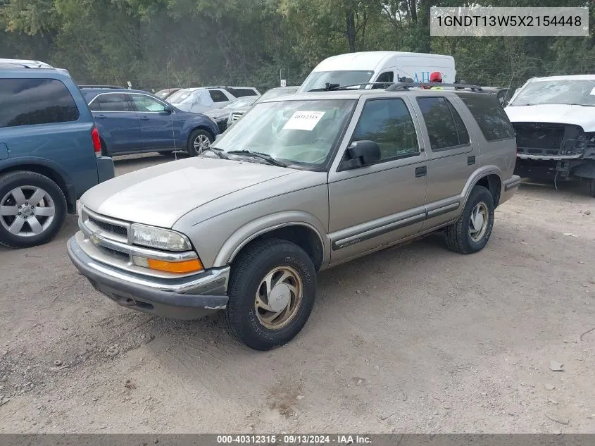 1GNDT13W5X2154448 1999 Chevrolet Blazer Lt