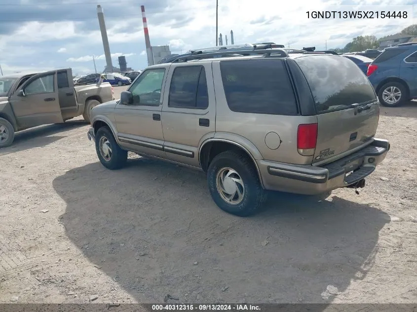 1GNDT13W5X2154448 1999 Chevrolet Blazer Lt