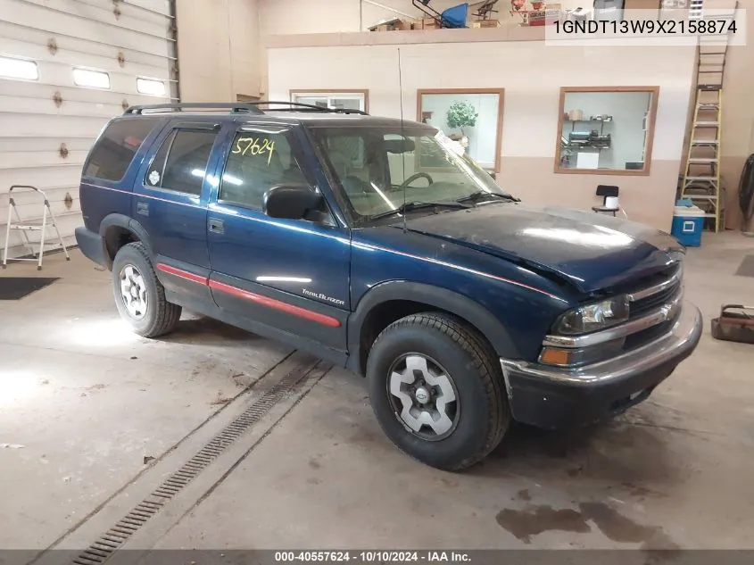 1999 Chevrolet Blazer Trailblazer VIN: 1GNDT13W9X2158874 Lot: 40557624