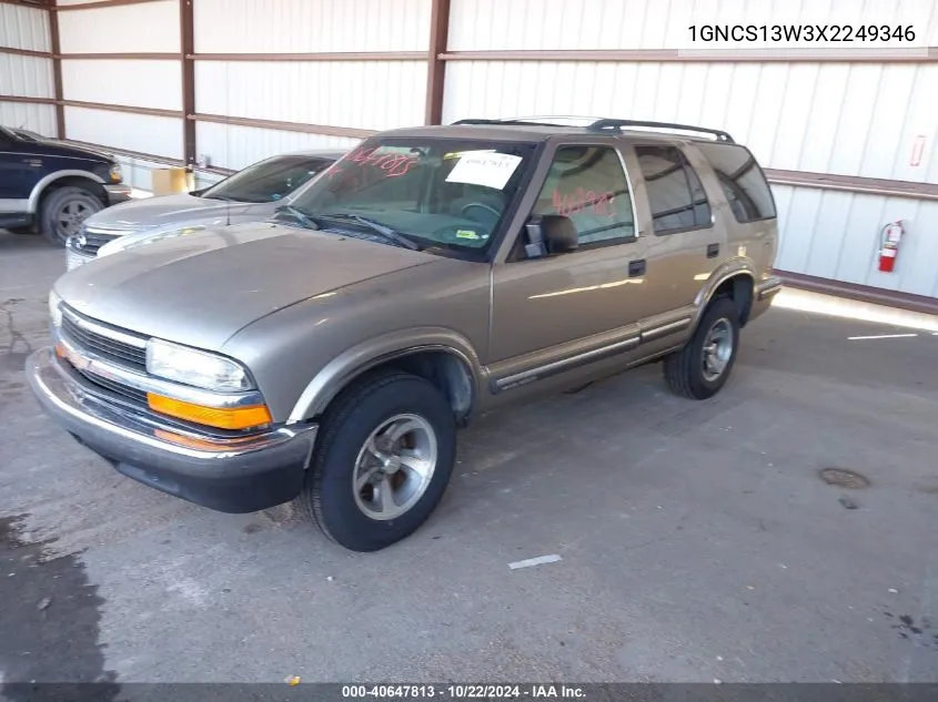 1999 Chevrolet Blazer Ls VIN: 1GNCS13W3X2249346 Lot: 40647813