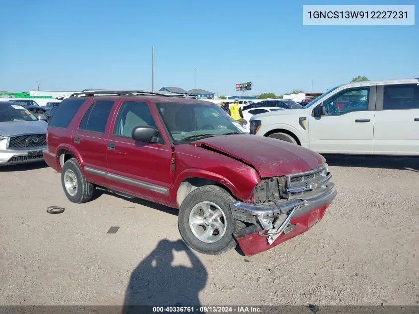 2001 Chevrolet Blazer Ls VIN: 1GNCS13W912227231 Lot: 40336761