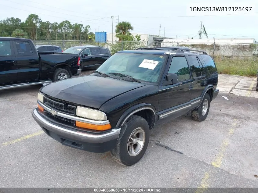 2001 Chevrolet Blazer Lt VIN: 1GNCS13W812125497 Lot: 40568638