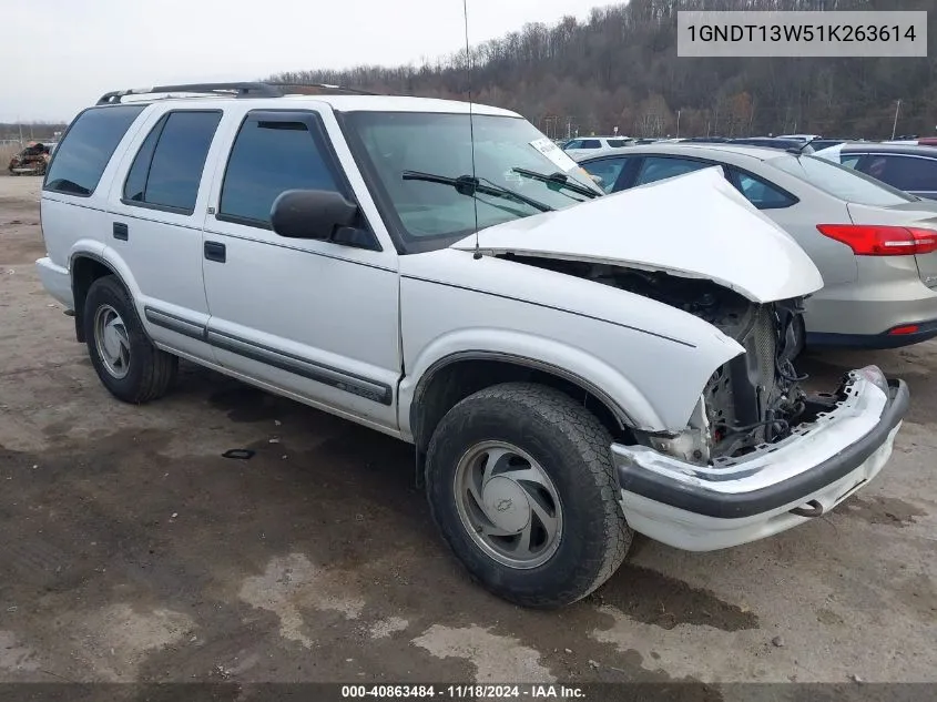 2001 Chevrolet Blazer Lt VIN: 1GNDT13W51K263614 Lot: 40863484