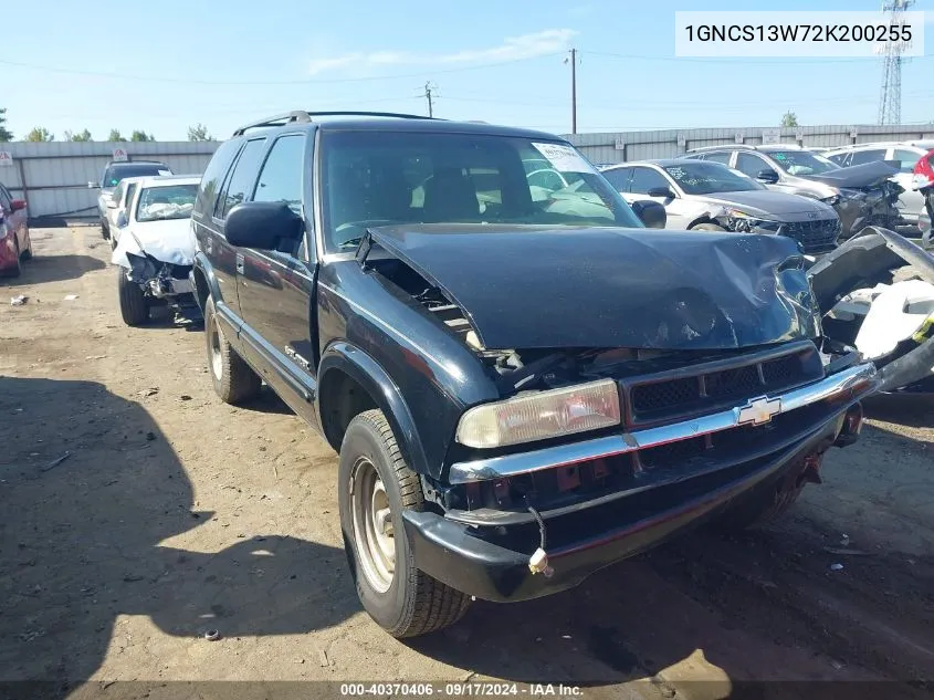 2002 Chevrolet Blazer Ls VIN: 1GNCS13W72K200255 Lot: 40370406