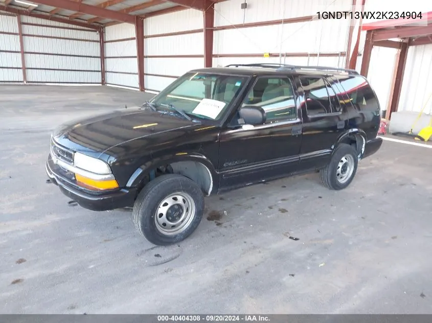 1GNDT13WX2K234904 2002 Chevrolet Blazer Ls