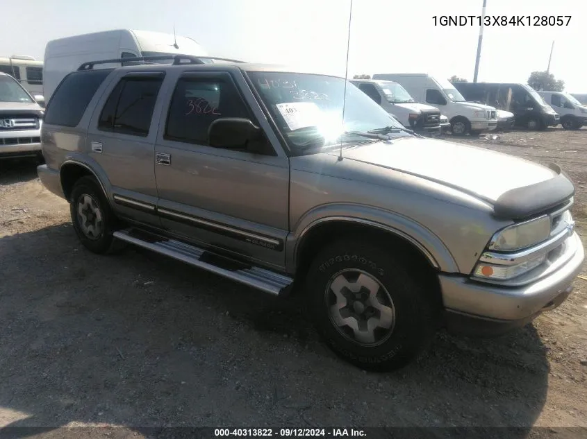 2004 Chevrolet Blazer Ls VIN: 1GNDT13X84K128057 Lot: 40313822