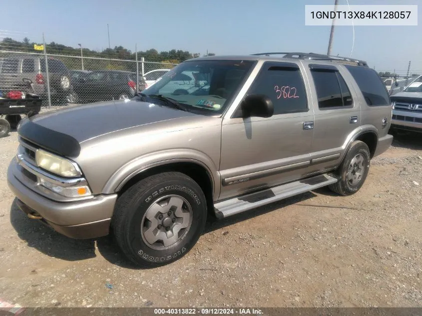 2004 Chevrolet Blazer Ls VIN: 1GNDT13X84K128057 Lot: 40313822