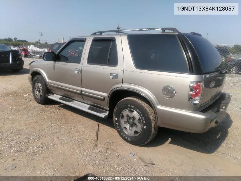 2004 Chevrolet Blazer Ls VIN: 1GNDT13X84K128057 Lot: 40313822