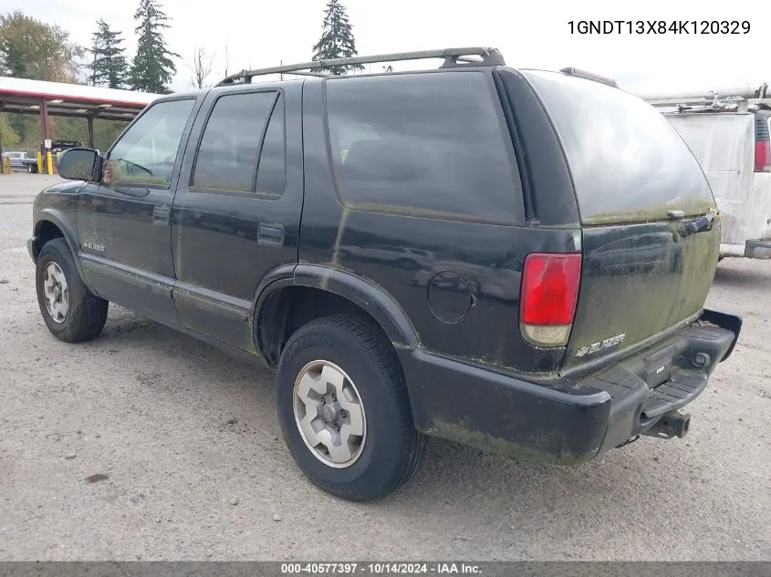 2004 Chevrolet Blazer Ls VIN: 1GNDT13X84K120329 Lot: 40577397