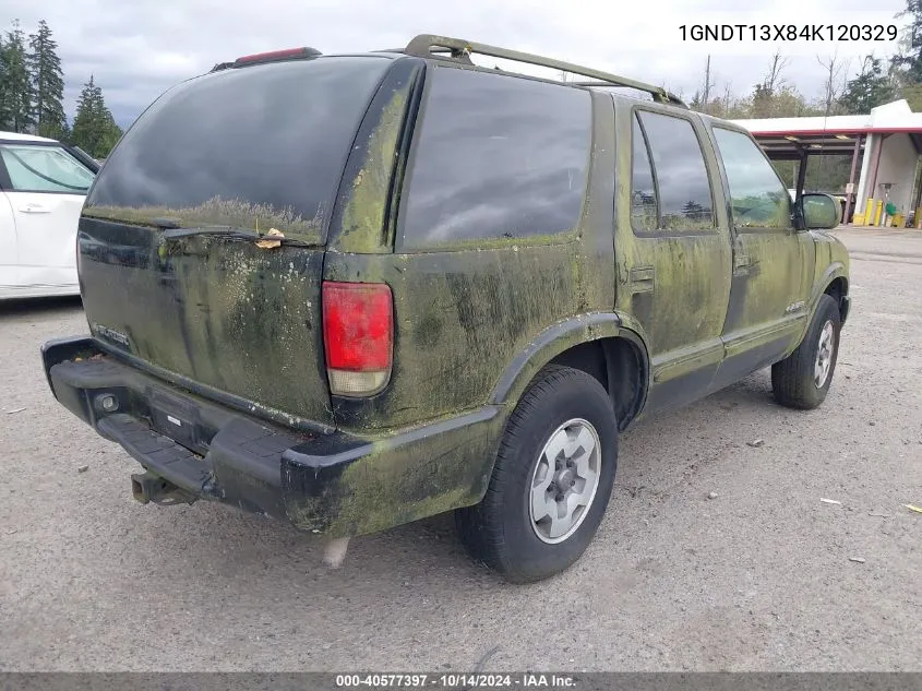 2004 Chevrolet Blazer Ls VIN: 1GNDT13X84K120329 Lot: 40577397