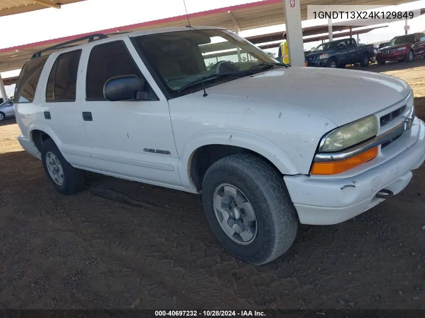 2004 Chevrolet Blazer Ls VIN: 1GNDT13X24K129849 Lot: 40697232