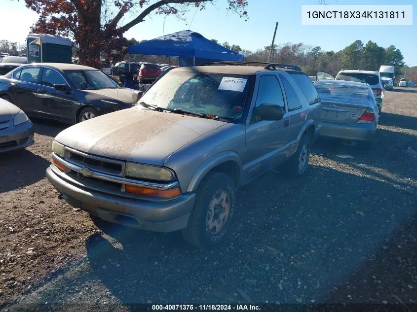 2004 Chevrolet Blazer Ls VIN: 1GNCT18X34K131811 Lot: 40871375