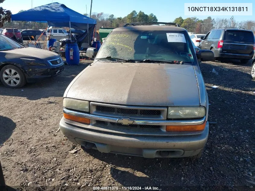 2004 Chevrolet Blazer Ls VIN: 1GNCT18X34K131811 Lot: 40871375