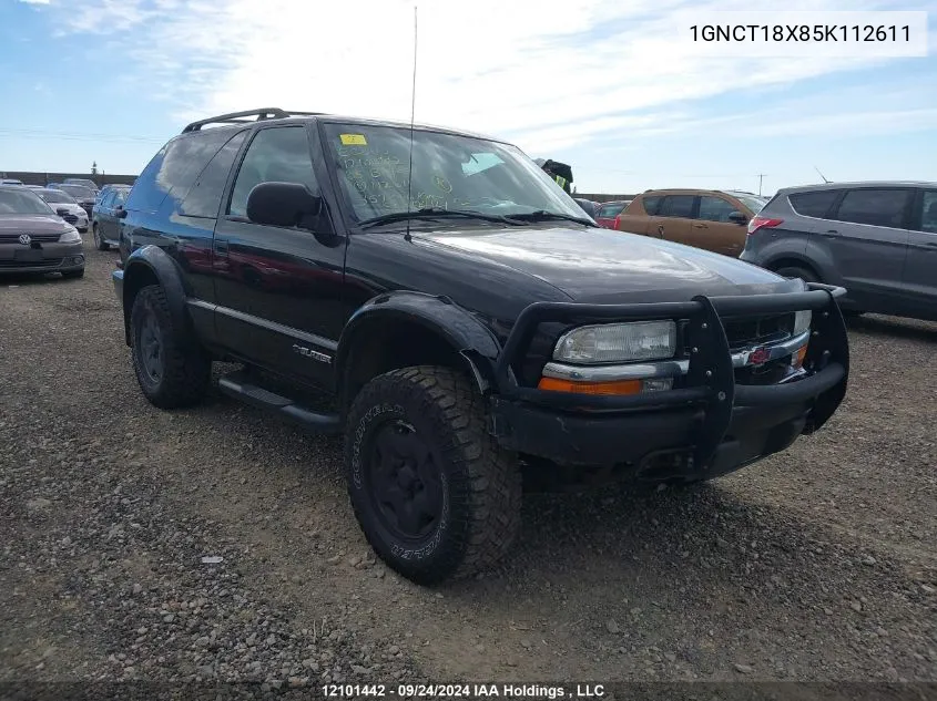 2005 Chevrolet Blazer VIN: 1GNCT18X85K112611 Lot: 12101442