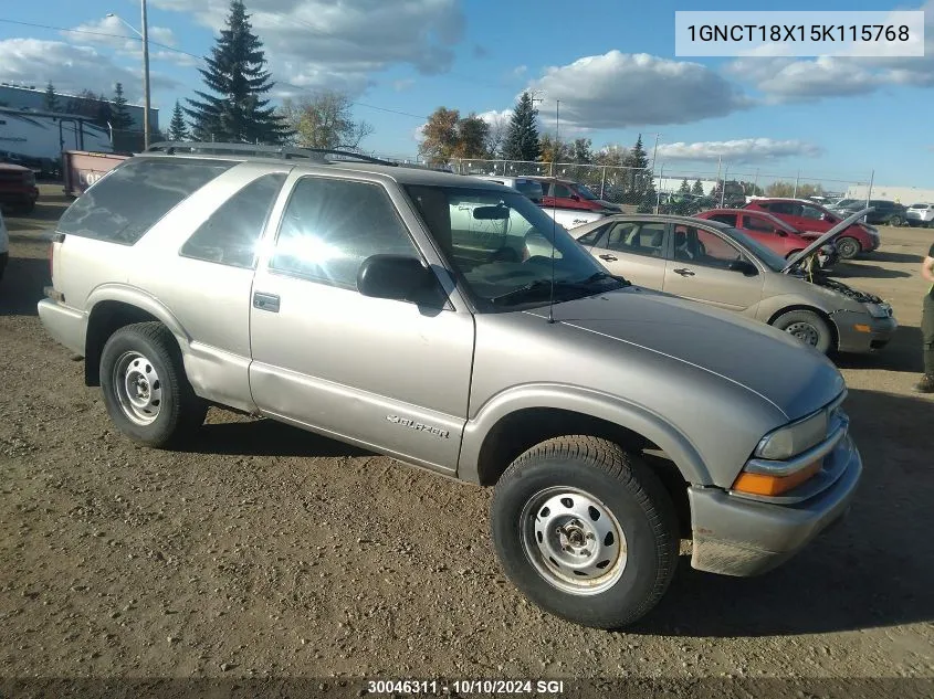 2005 Chevrolet Blazer VIN: 1GNCT18X15K115768 Lot: 30046311