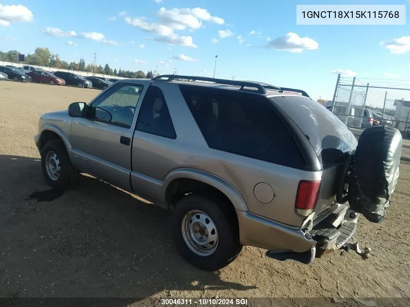 1GNCT18X15K115768 2005 Chevrolet Blazer