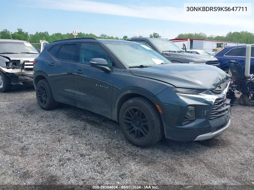 2019 Chevrolet Blazer VIN: 3GNKBDRS9KS647711 Lot: 39354804